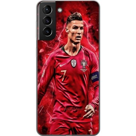 Kompatibel Mobilcover til Samsung Galaxy S21+ 5G Ronaldo Færdigheder - CR7 Design for Ægte Fans