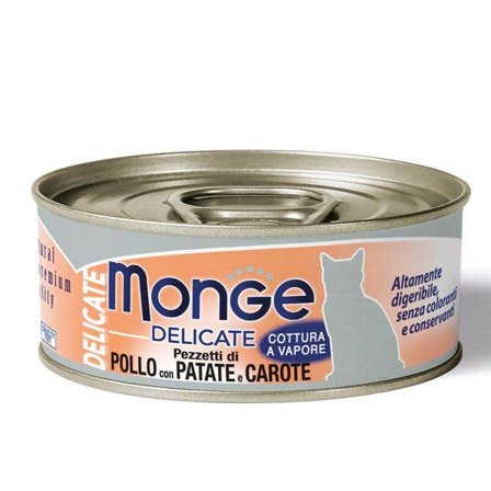 Monge Delicate Pezzetti Di Pollo Con Patate E Carote Cibo Umido