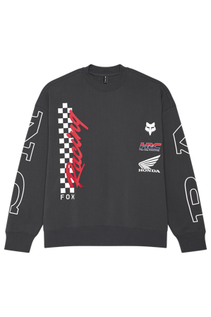 Hanorac FOX Honda Oversized Fără Fermoar Cu Guler Rotund Umbră închisă M