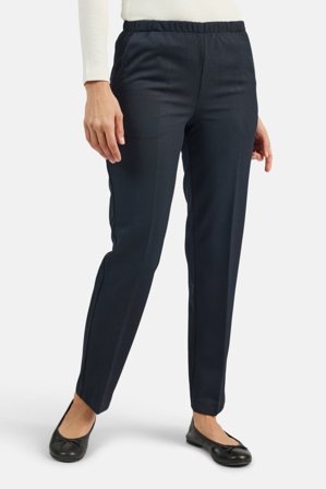 Brandtex - Anna Bukser "Sommer" - Navy - Regular Fit / Elastik i Taljen