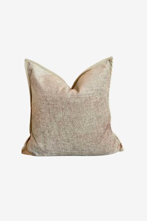 Zelected by Houze - Pudebetræk Imani Dark Linen 50x50 - Beige - Pyntepuder & pudebetræk - Fra Homeroom