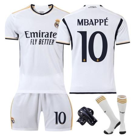 Nr. 10 Mbappe 2324 Real Madrid hjemmefodboldtrøje 3 XXXL