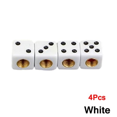 4/8 stk. terning dækventilhætter, universelle plastik terning bil dækventil luft hætter dækning til bil/cykel/motorcykel