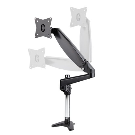StarTech Desk Mount Monitor Arm for Single VESA Display up to 32" or 49" Ultrawide 8kg/17.6lb, Full Motion Articulating & Height Adjustable w/ Cable