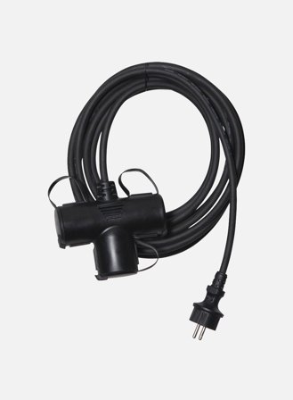 Lungo skjøteledning 3-veis utendørs