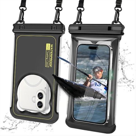 Vattentätt Telefonfodral, IP68 Vattentäta Telefonfodral Flytande Upp Till 8.5" Telefon, Vattentäta Undervattensväskor med Innerficka, Strand Vac