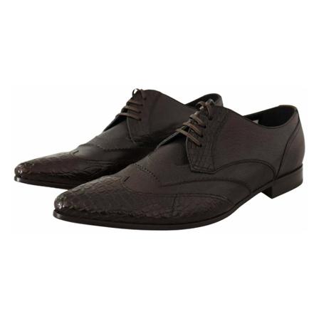 Dolce & Gabbana, Laced Shoes Bruin, Heren, Maat:44 EU