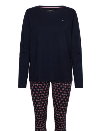 Ls Tee & Legging Set Print Pyjama Monivärinen/Kuvioitu Tommy Hilfiger