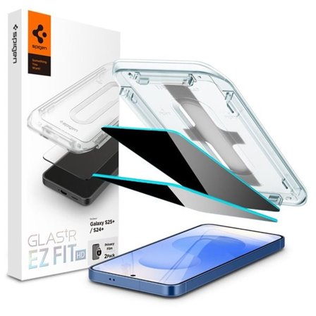 Spigen Glas.TR "Ez Fit" Privacy HD 2-pak privatlivsglas til Samsung Galaxy S24+ / S25+