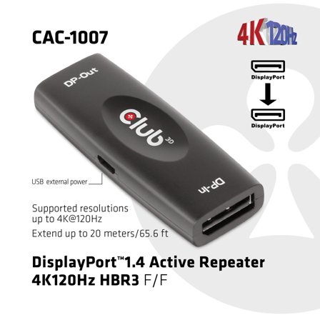 Club 3D CAC-1007 - forsterker - DisplayPort