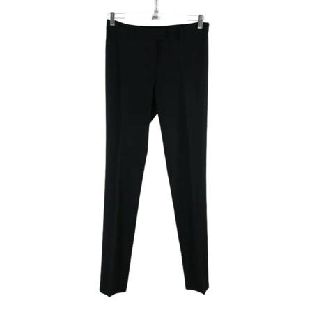 Valentino Vintage, Pre-owned Viscose bottoms Zwart, Dames, Maat:M,elastaan