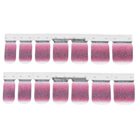 Gradient Nail Art Transfer Sticker Självhäftande nagellacksremsor Full Wraps Dekaler(38)