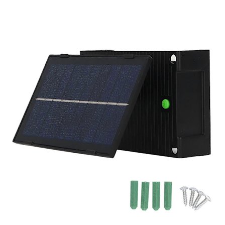 Utomhus Solcellsvägglampa ABS Vattentät IP65 6W Justerbar LED Vägglampa med Batteri för Gård