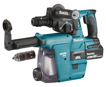 Makita DHR243RTJW Borrhammare med batteri och laddare, Maskiner