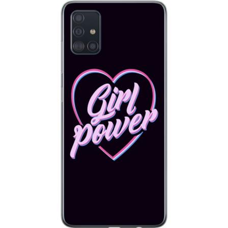 Samsung Galaxy A51 Gjennomsiktig deksel Neon Jentekraft