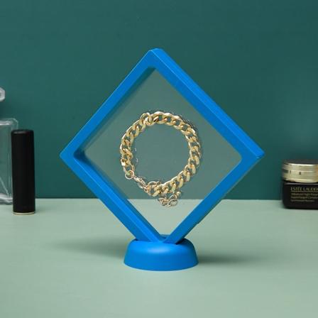 10 stk Anti-oksidasjonsfilm Flytende Smykkeoppbevaringsboks blue 11*11cm