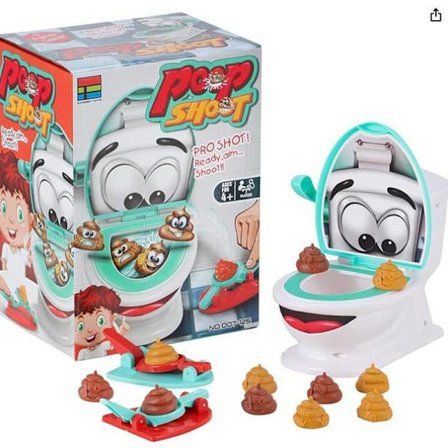 Lort Skyd Legetøj - Sjove Toiletspil - Familie Fest Lort Skyd Legetøj