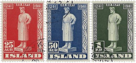 Island 1941 - AFA 224-226 - Stemplet