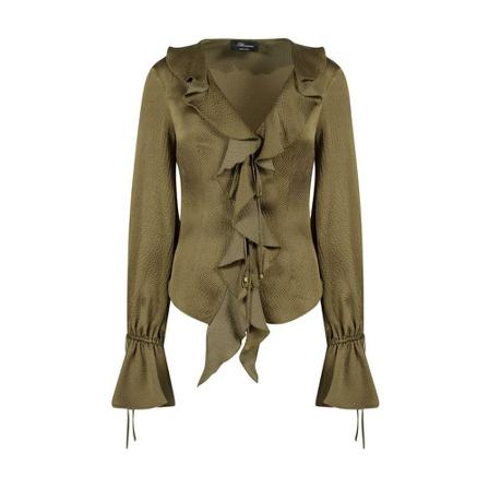 Blumarine Shirt Grøn, Dame Skjorter
