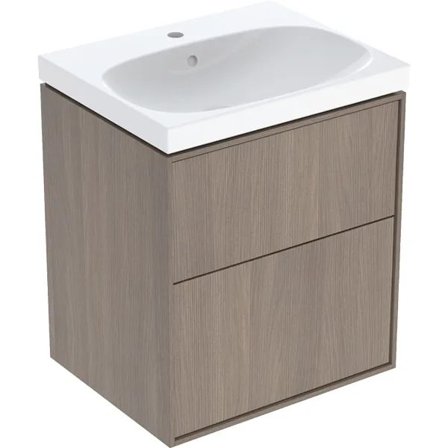 Ifö Sense Art Möbelpaket 2 lådor, mörkbrun, Badrum