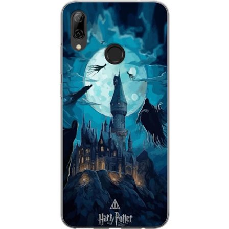 Yhteensopiva Puhelinkuori Huawei Huawei P smart 2019 Maaginen fantasiakuvaus, jossa linna kuunvalossa ja leijuvat olentot, pimeä satuilmapiiri noitat