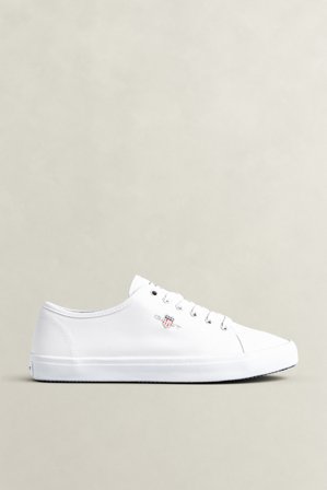 GANT Damen Pillox Sneaker aus Baumwolltwill (38) Weiß