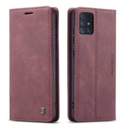 CASEME 013 Series Wallet Cover for Samsung Galaxy A51 - Red