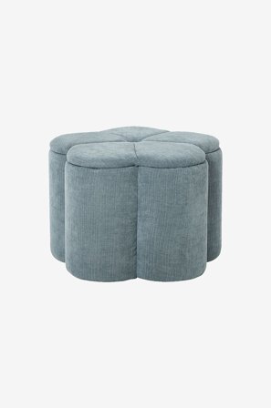 Nordic Furniture Group - Sittpuff med förvaring Bellis - Blå - Fotpallar & puffar - Från Homeroom