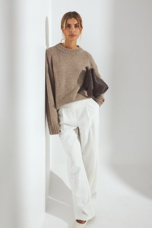 NA-KD Hochgeschnittene Anzughose - Business Hosen - Weiß - EU 34