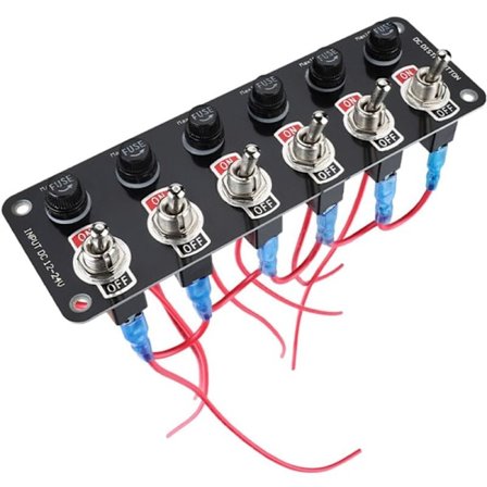 Auton monipuolinen paneelikytkin 12/24V yleinen virranhallintapaneelin kytkin