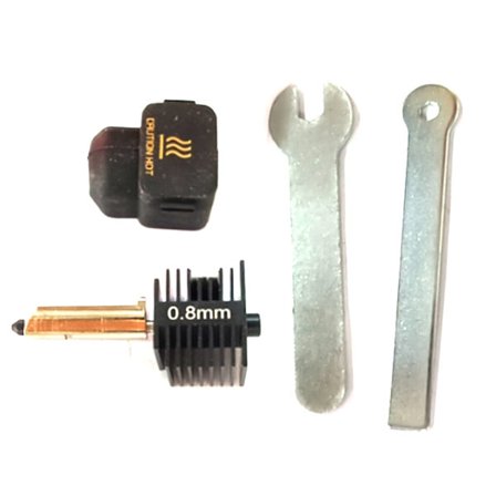 3D-skrivare Hotend Kit Härdat Stål Munstycke Hot end Kit 0.2/0.4/0.6mm Munstycken för Bambu Lab A1 Mini