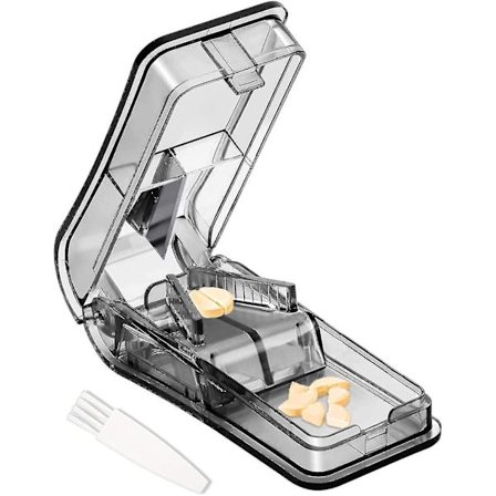 Tablettdelare för små eller stora piller, pillerdelare med blad för piller och tabletter skurna i halva kvarter