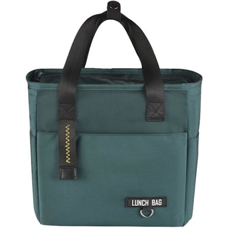 Bento Vattentät Lunchväska/Kylväska Lätt att Bära för Skola, Kontor, Resor, Picknick, Övre Grön Liten