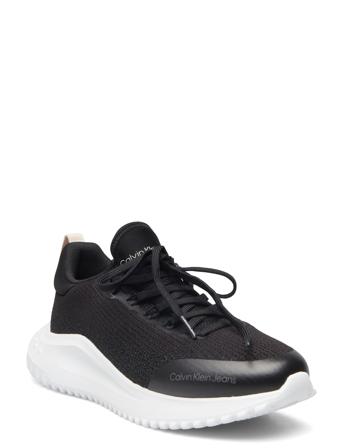 Eva Runner Low Sock Kt In Mtr Matalavartiset Sneakerit Tennarit Black Calvin Klein