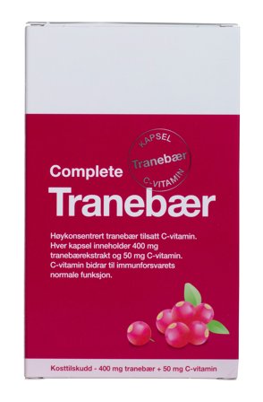 Complete Tranebær med C-vitamin kapsler 60 stk