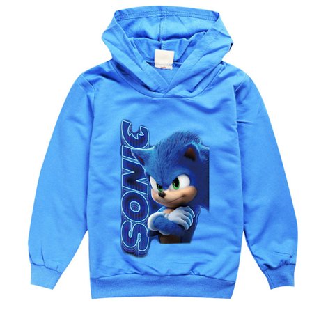 Barn Sonic Huvtröja Sweatshirt Jumper T-shirt Vinter