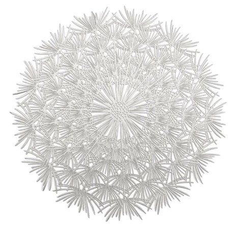 PVC Bronzing ihålig halkfri köksunderlägg, isolerande dyna, diskunderlägg, soffbordsmatta, hotelldekor, silver