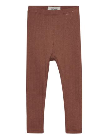 Nbfrachel Slim Legging Hea Lil Noos Leggings Brun Lil'Atelier*Betinget Tilbud