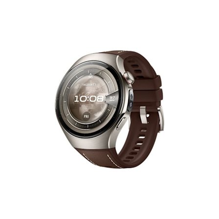 Huawei Watch 5 - flygplansklassad titan - smart klocka med rem - brun - brun