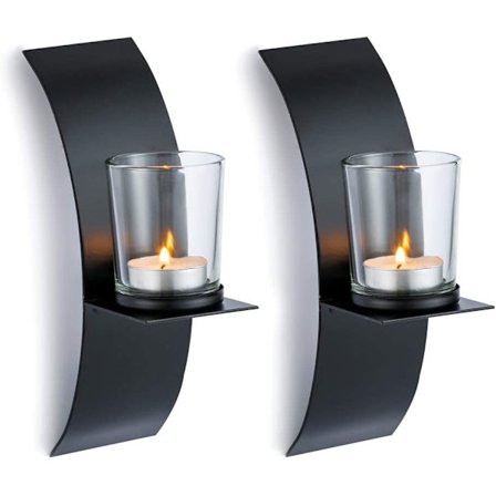 Vintage veggmontert lysestake, kreativ jern lysestake