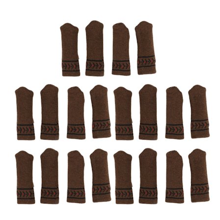 20 kpl tuolin suoja pöytä huonekalu korkki suojukset estävät naarmuja meluvapaa paksu neulottu lattiatyynysetti ruskea