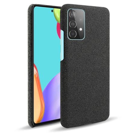 Samsung Galaxy A52 / A52s - Ksq Tygbelagt Textur Skal - Svart Black Svart