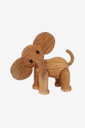Spring Copenhagen - Trædekoration Ella Babyelefant 9 cm - Natur - Pynteting - Fra Homeroom