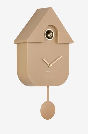 Karlsson - Väggklocka Modern Cuckoo Oro - Brun - Väggklockor & bordsur - Från Homeroom