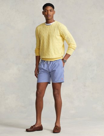 Polo Ralph Lauren 5.75-Inch Traveler Classic Swim Trunk - Multi/patterned - XS