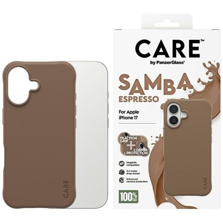 CARE by PanzerGlass Muodikas Samba MagSafe Case for iPhone 17 - ruskea