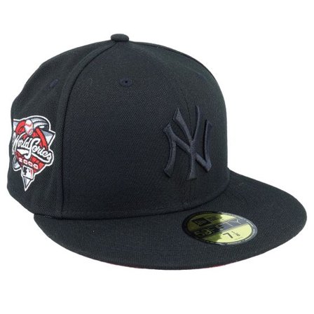 New Era - MLB Svart fitted Keps - "Hatstore Exclusive x New York Yankees Poly 59FIFTY Black/Chili Fitted " @ Hatstore