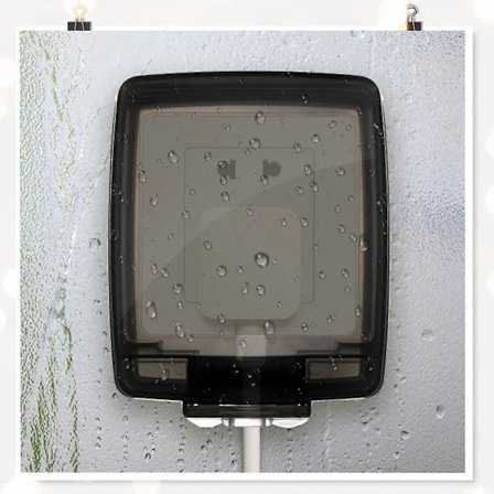 Vattentät Plastbox Väggbrytare - Dold Vattenkåpa Box Uttag Kåpa Box Stänkskydd Box Universal Uttag Badrum Kökstillbehör