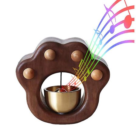 Katt tass dörrklocka sugdörr typ vind Suzuki koppar klocka kylskåp heminredning Entré påminnelse katt tass liten klocka artefakt hänge