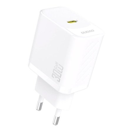 Dudao 30 W GaN USB-C-vegglader med Power Delivery – Hvit